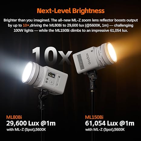 Godox ML80Bi Handheld Bi-Color LED Video Light continuous studio lighting in Lagos Nigeria.