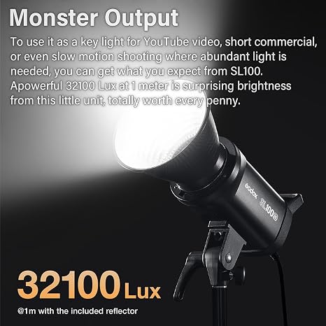 Godox 100BI Litemons Bi-Color LED Video Light continuous studio lighting in Lagos Nigeria.