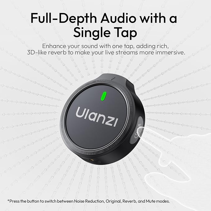 Ulanzi A21 Wireless Microphone variants dual lavalier system with charging case.