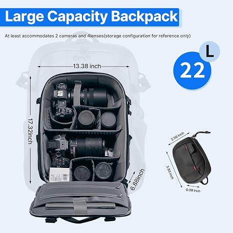 Ulanzi BP09 Tracker Camera Backpack 22L weatherproof travel camera bag.