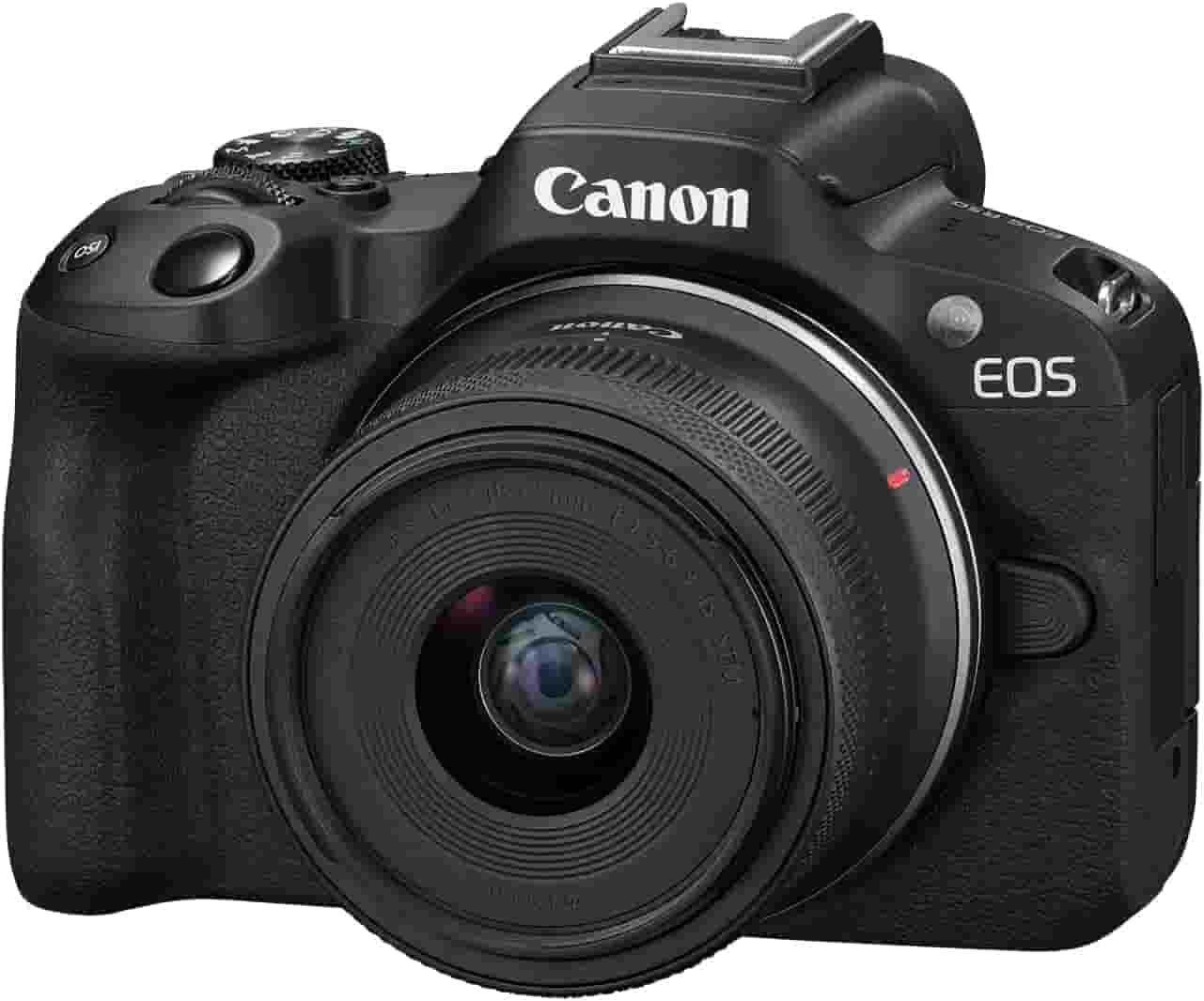 Canon EOS R50 Mirrorless Camera with RF-S 18-45mm Lens set up for vlogging in Lagos Nigeria