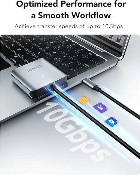 Lexar RW510 CFexpress Type B card reader with USB-C cable