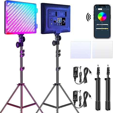 DGX L50 RGB Metal Series Studio Light LED panel with barndoors in Lagos Nigeria.