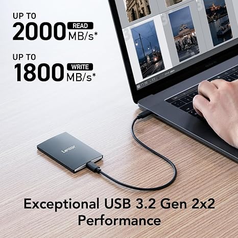 Lexar 4TB SL500 USB 3.2 Gen 2x2 Portable SSD external solid state drive in Lagos Nigeria.