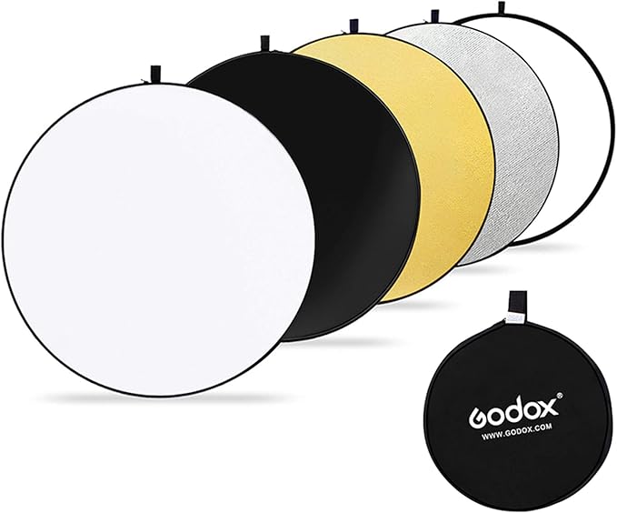 Godox 5-in-1 collapsible reflector 110cm light modifier in Lagos Nigeria.