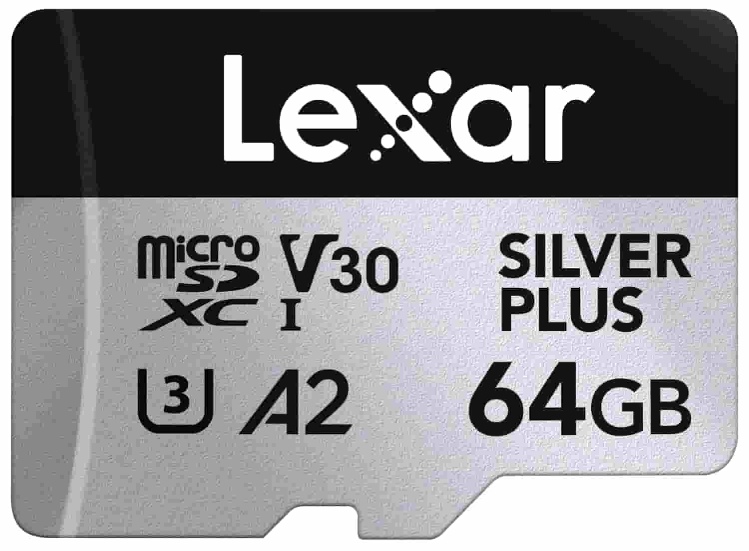 Lexar 64GB Silver Plus Nigeria SDXC memory card set up for camera photography in Lagos