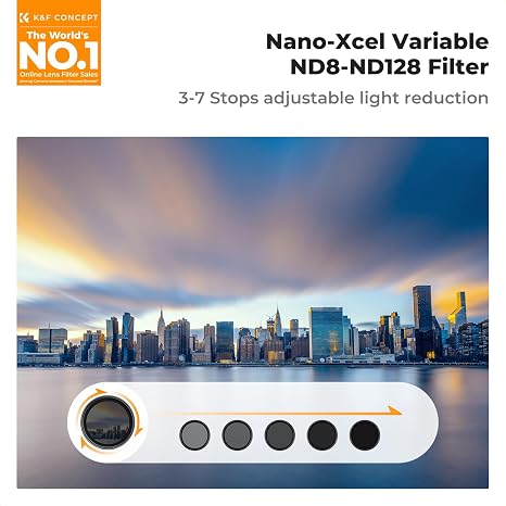 K and F Magnetic Variable ND Filters 67mm continuous optical density filter set in Lagos Nigeria.