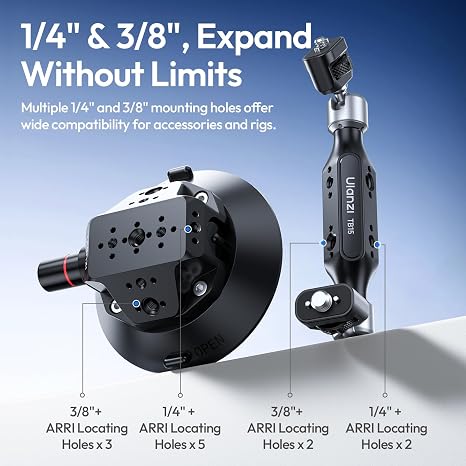 TB15 Suction cup mount + Magic arm pro heavy duty camera car rig set.
