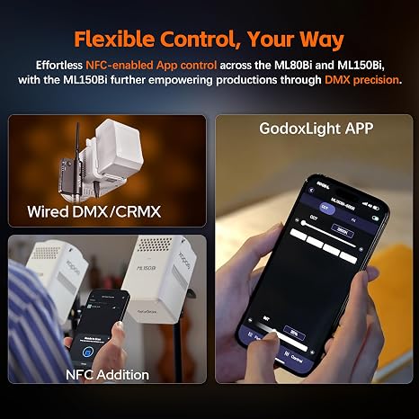 Godox ML80Bi Handheld Bi-Color LED Video Light continuous studio lighting in Lagos Nigeria.