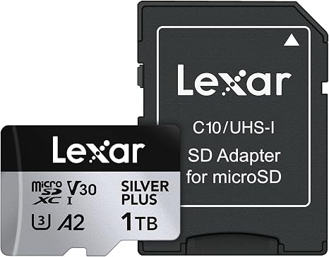 Lexar 1TB Professional Silver Plus UHS-I SDXC Memory Card 205MBs in Lagos Nigeria.