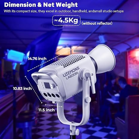 DGX 600X Video Light bi-color continuous studio COB light in Lagos Nigeria.
