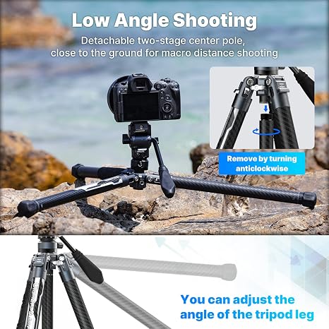 Ulanzi Video Fast Carbon Fibre Heavy-duty Tripod with Fluid Head for Cinema & Studio In Lagos, Nigeria - Image 3