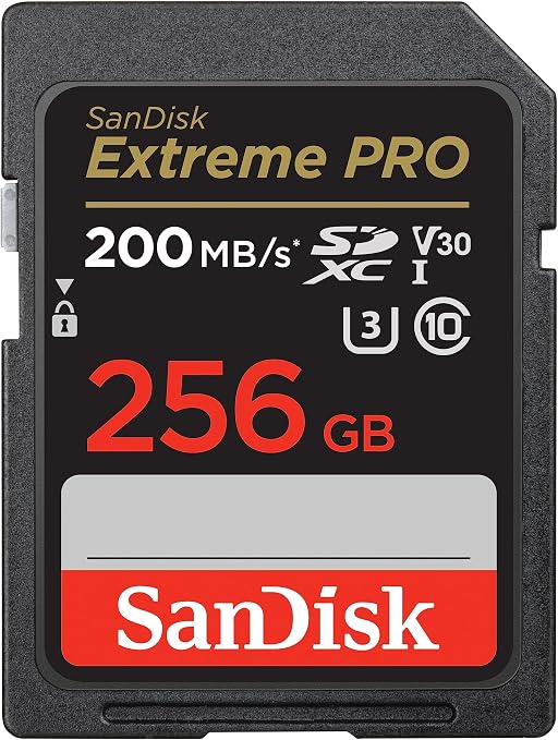 Sandisk 256GB Extreme Pro SDXC UHS-I Memory Card 200MBs in Lagos Nigeria.
