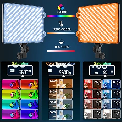 DGX L50 RGB Metal Series Studio Light LED panel with barndoors in Lagos Nigeria.