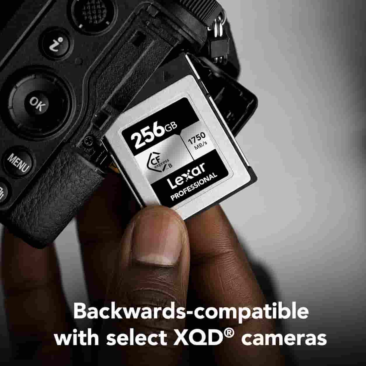 Lexar 256GB CFexpress Type B 1750MB/s Silver Card cinema camera memory card in Lagos Nigeria.