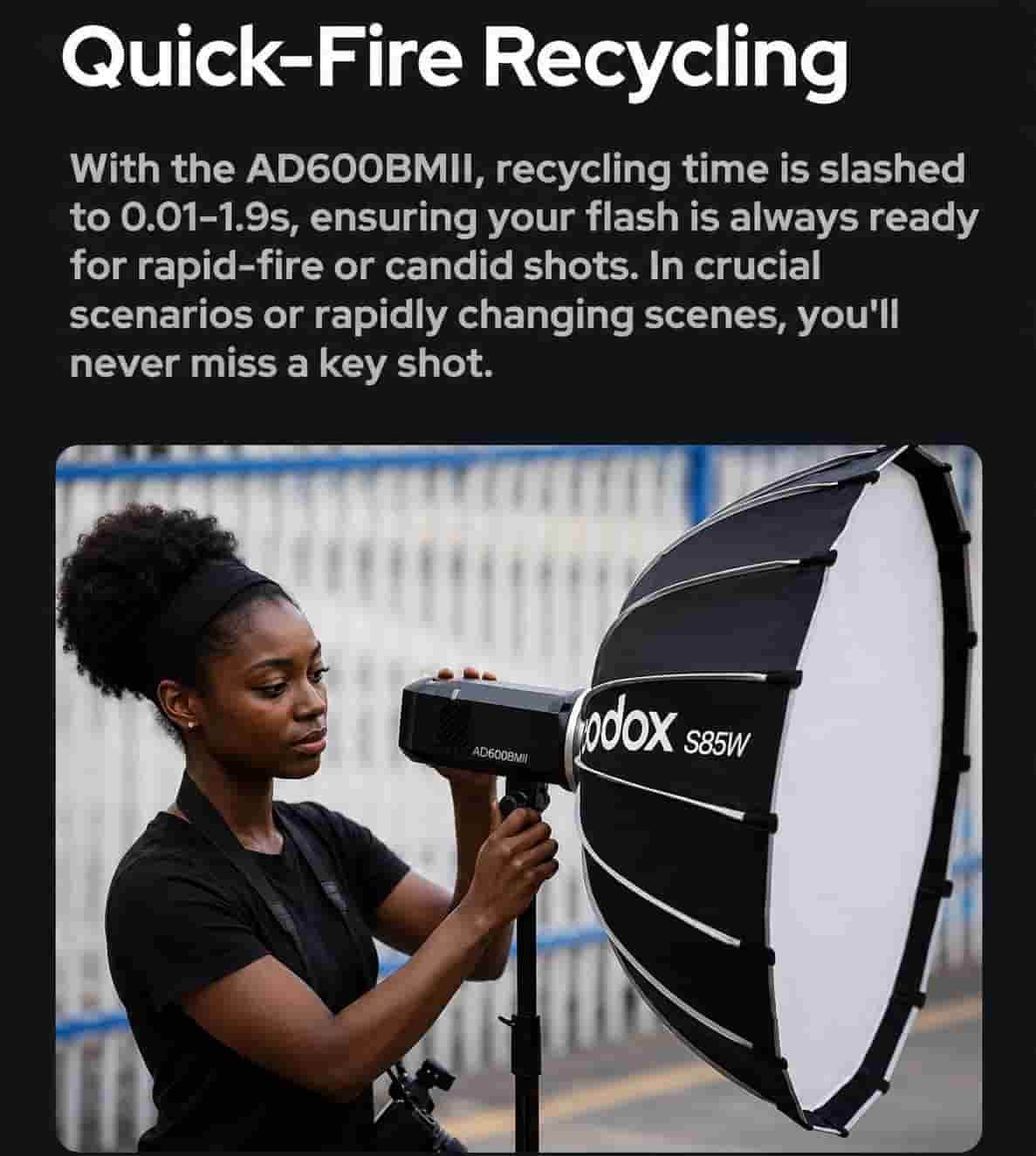 Godox AD600BM Witstro Outdoor Flash 600Ws battery strobe in Lagos Nigeria.
