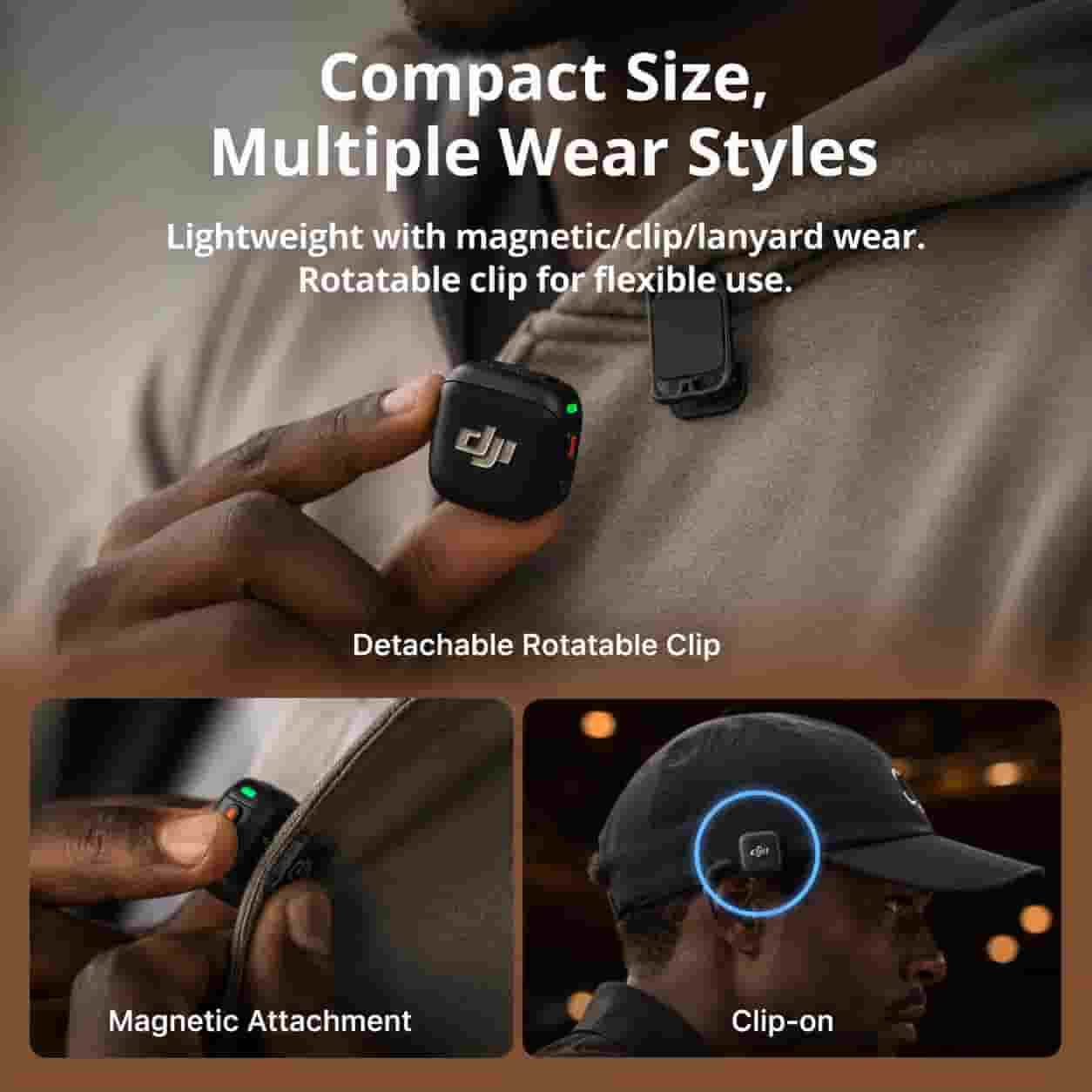 DJI Mic 3 Wireless Microphone System in Lagos, Nigeria attached to a presenter's jacket