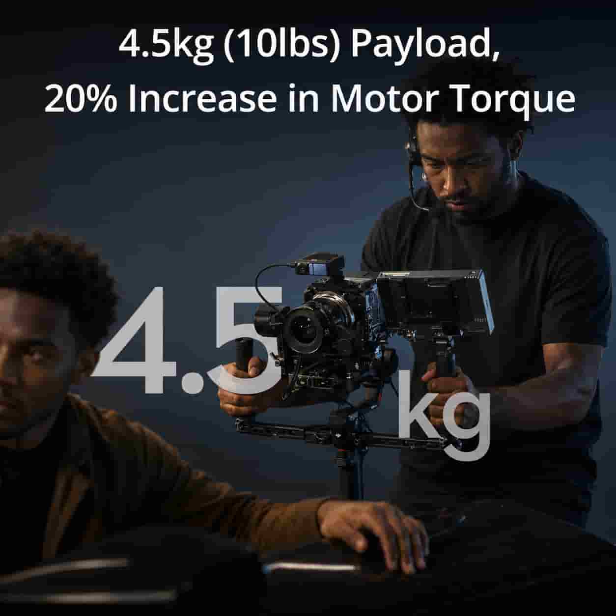 DJI RS 4 Pro Camera Gimbal Stabilizer in Lagos, Nigeria loaded with a cinema camera