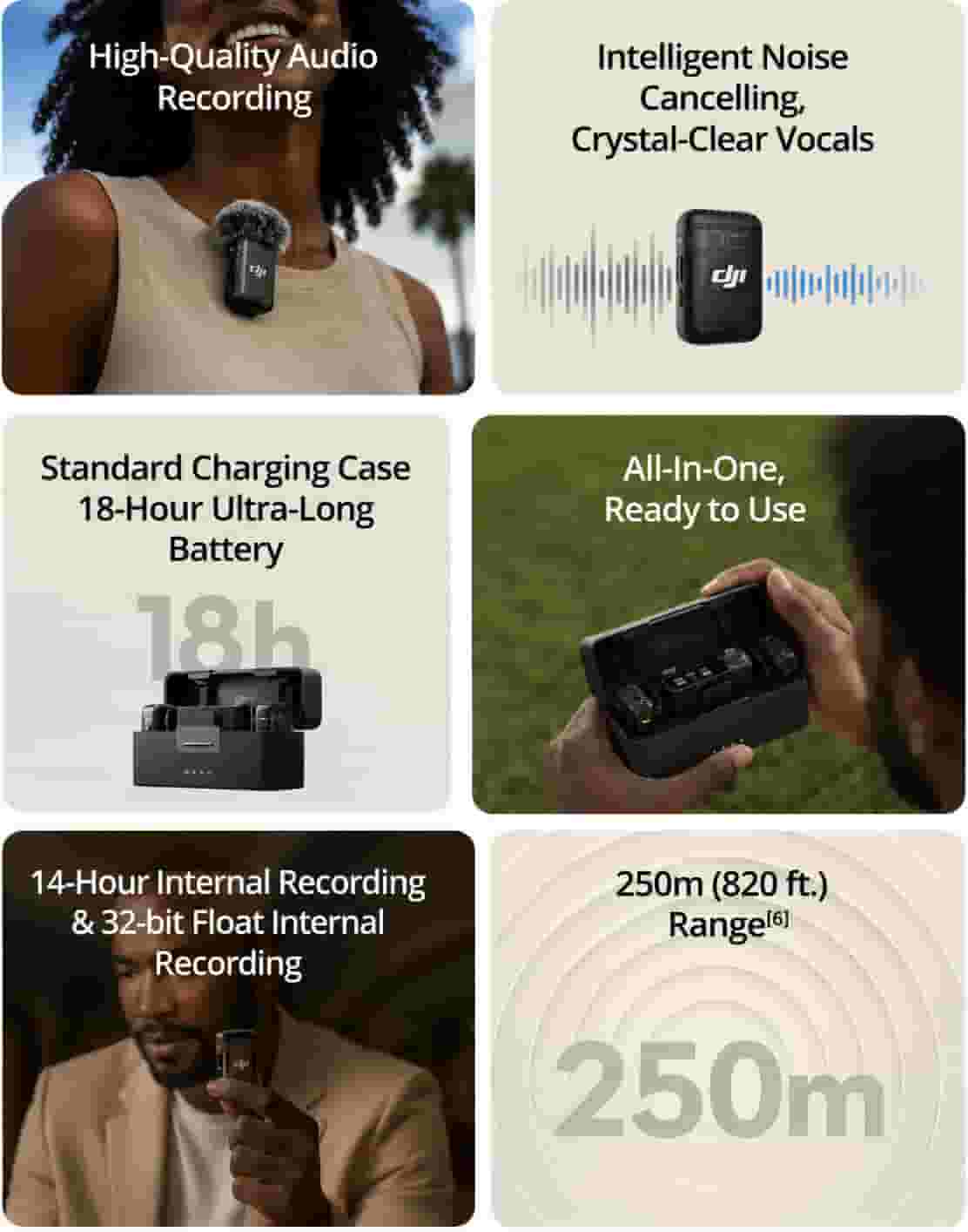 DJI Mic 2 Wireless Microphone System in Lagos, Nigeria clipped to a shirt collar