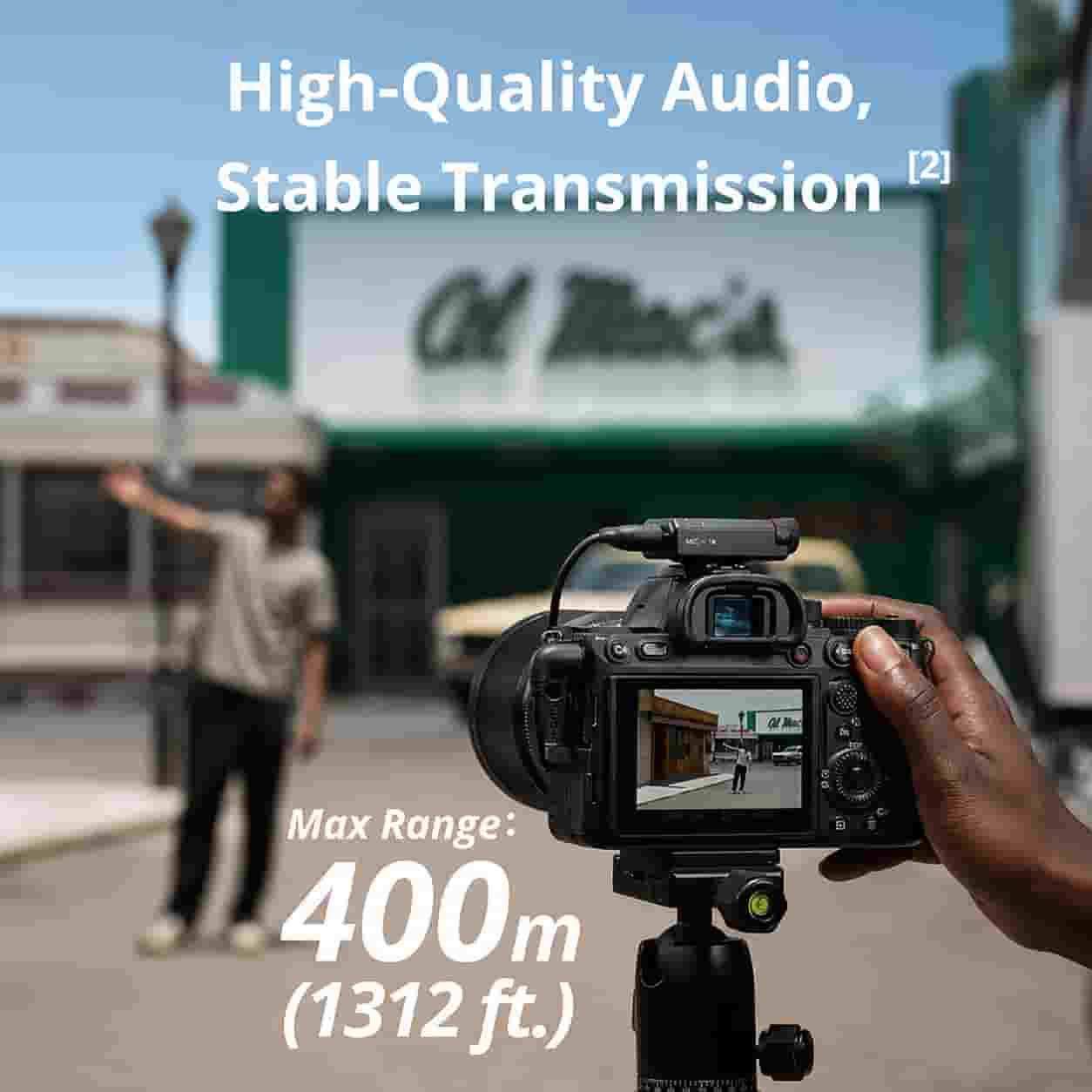 DJI Mic Mini Wireless Microphone System in Lagos, Nigeria attached to a shirt collar