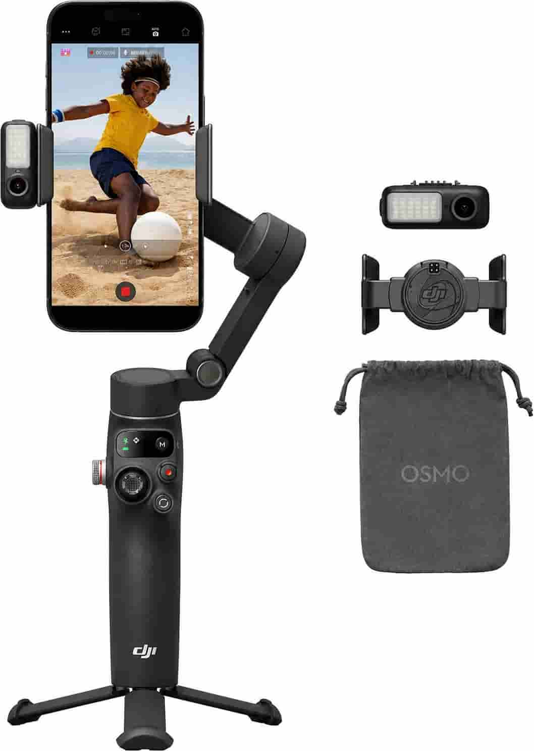 DJI Osmo Mobile 7P Smartphone Gimbal in Lagos, Nigeria stabilizing a flagship mobile phone