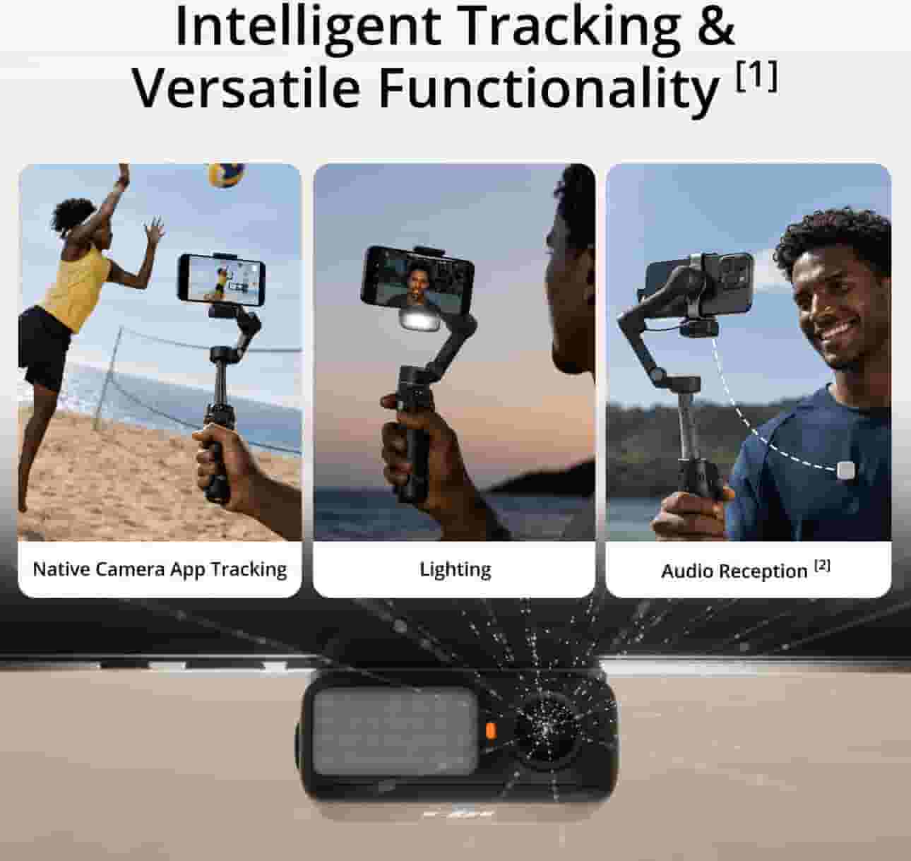 DJI Osmo Mobile 7P Smartphone Gimbal in Lagos, Nigeria stabilizing a flagship mobile phone