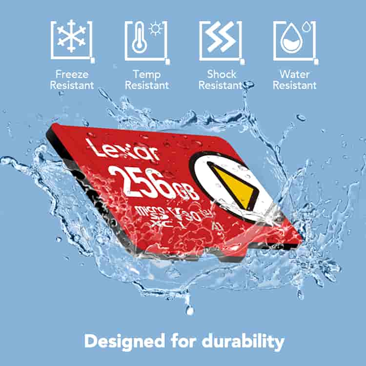 Lexar 256GB Play MicroSDXC Nigeria memory card inserted in a gaming device in Lagos